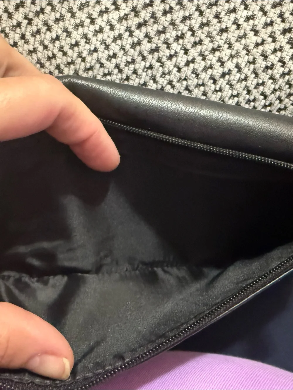 COACH ALEXANDRA BLACK LEATHER SLIM ENVELOPE F46148SV